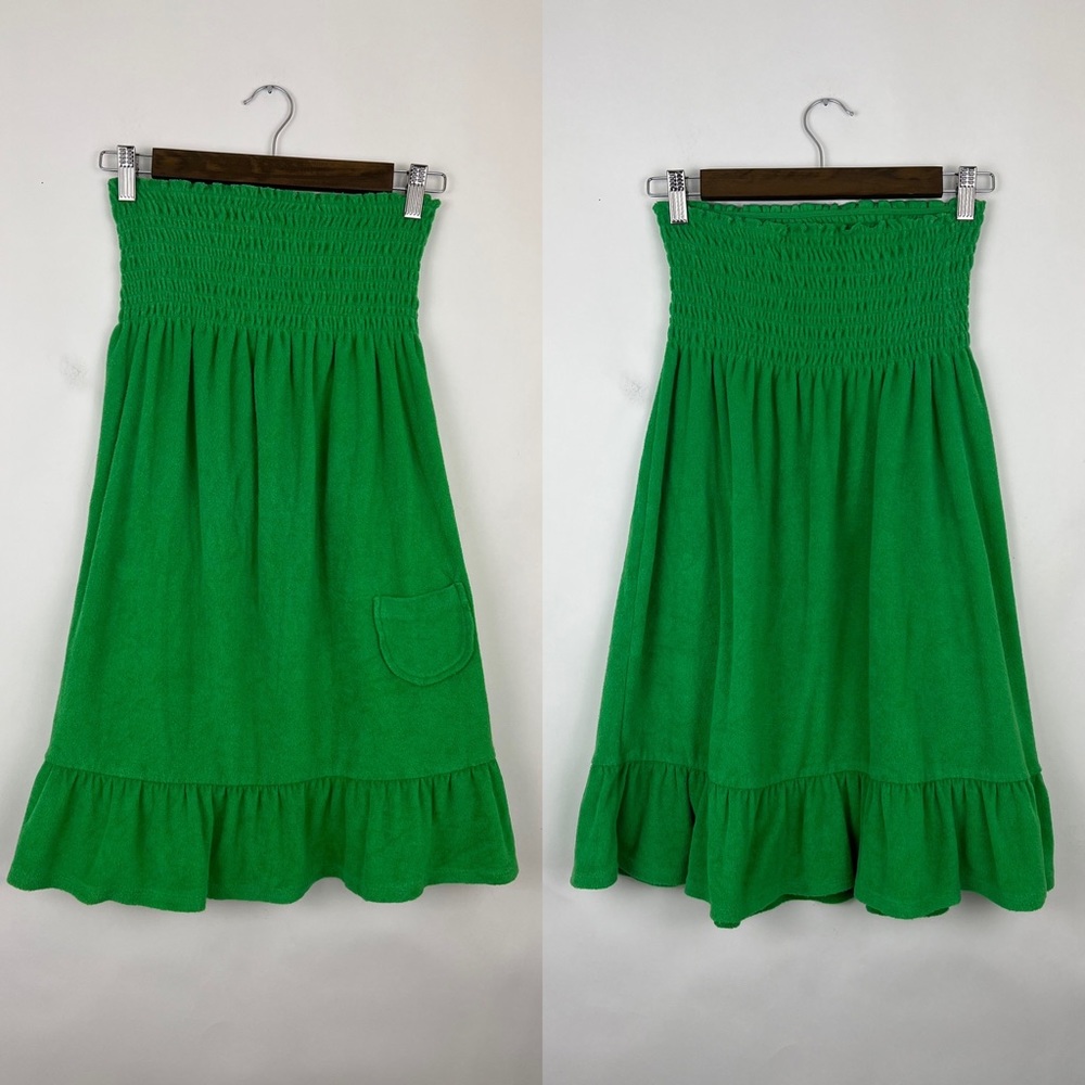 NO BOUNDARIES strapless sundress green Juniors M